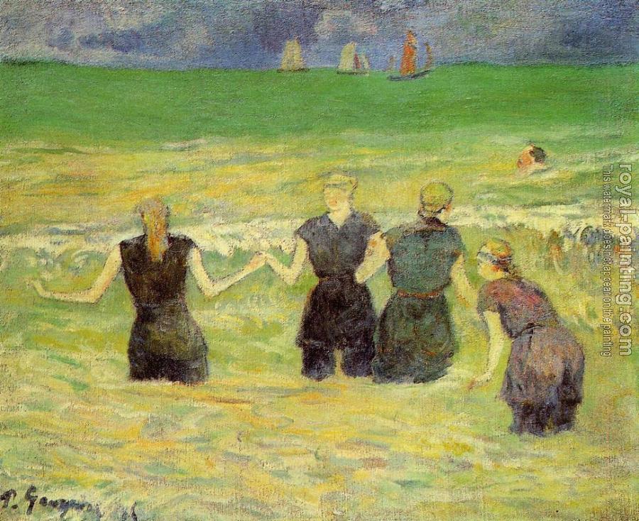 Paul Gauguin : Women Bathing, Dieppe Paul Gauguin : Women Bathing, Dieppe